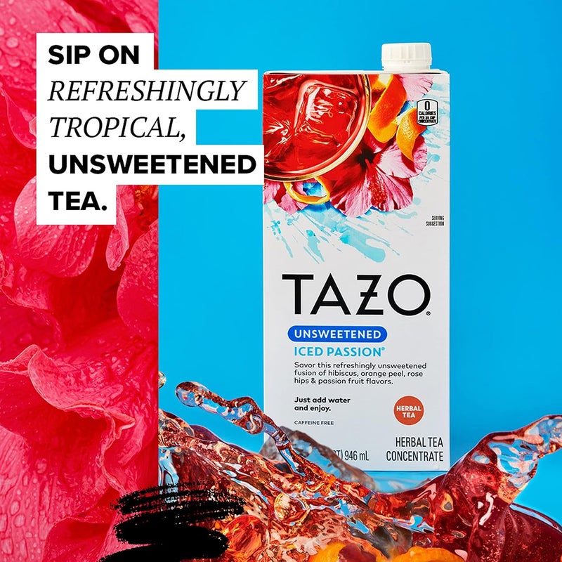 TAZO Unsweetened Iced Passion Herbal Tea Concentrate - Image 4
